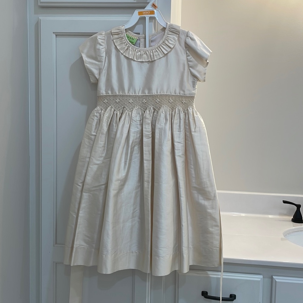 La ze me size 6x cream dress